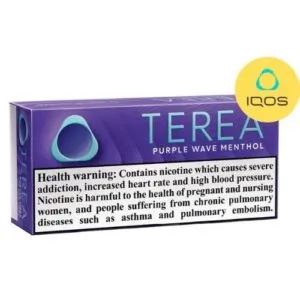 TEREA Purple Wave Menthol From UAE pack, sweet berry menthol sticks