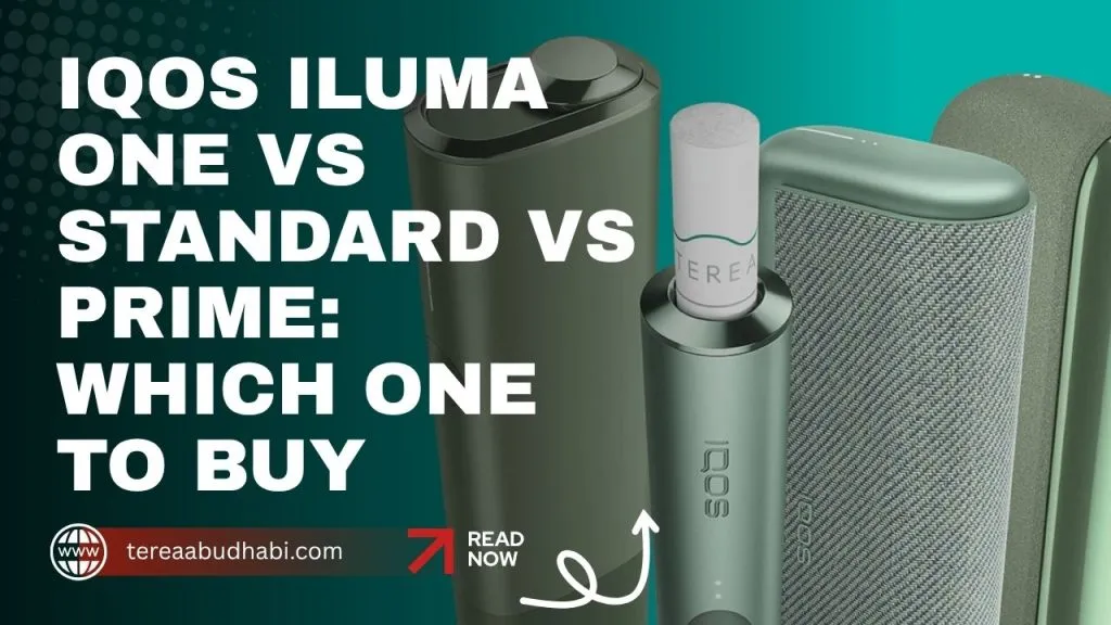 IQOS ILUMA One, ILUMA Standard and ILUMA Prime devices shown together