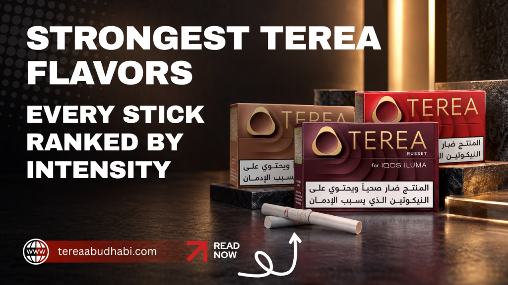 A selection of the strongest TEREA tobacco and menthol packs